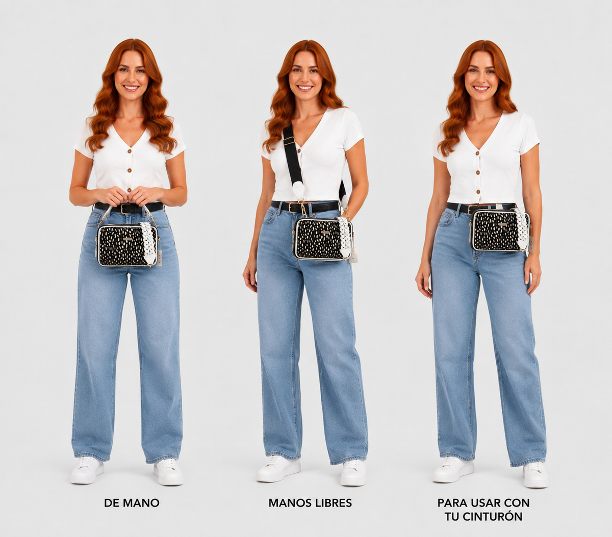 Cartera Crossbody en Cuero Natural