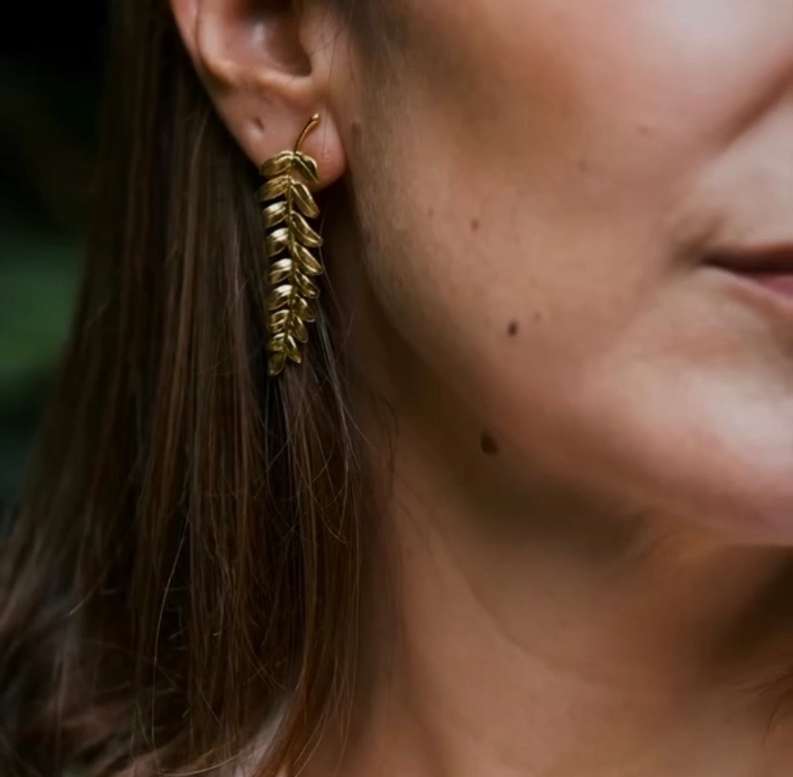 Aretes Hojas