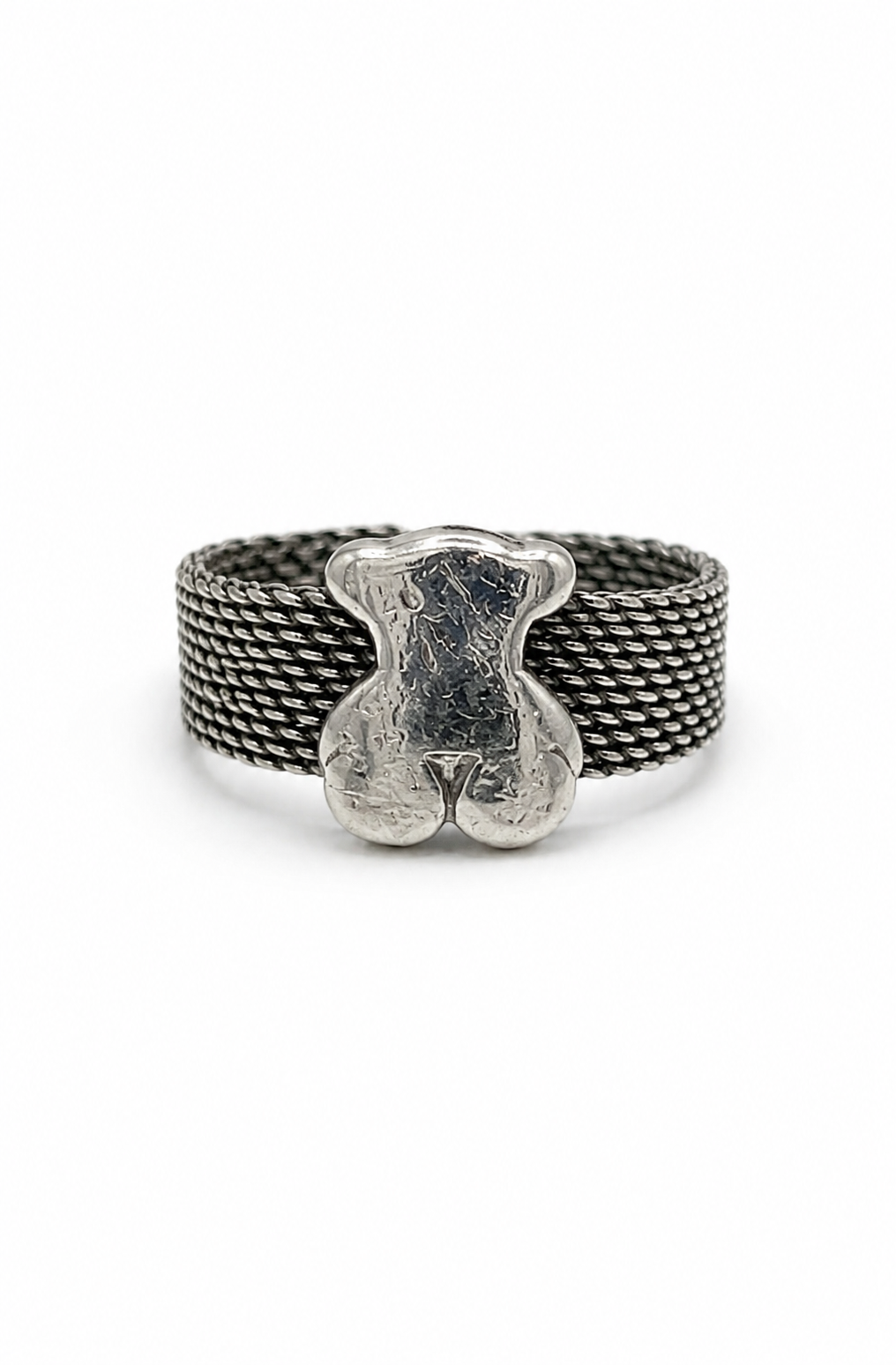 Anillo tipo mesh icónico de oso usado