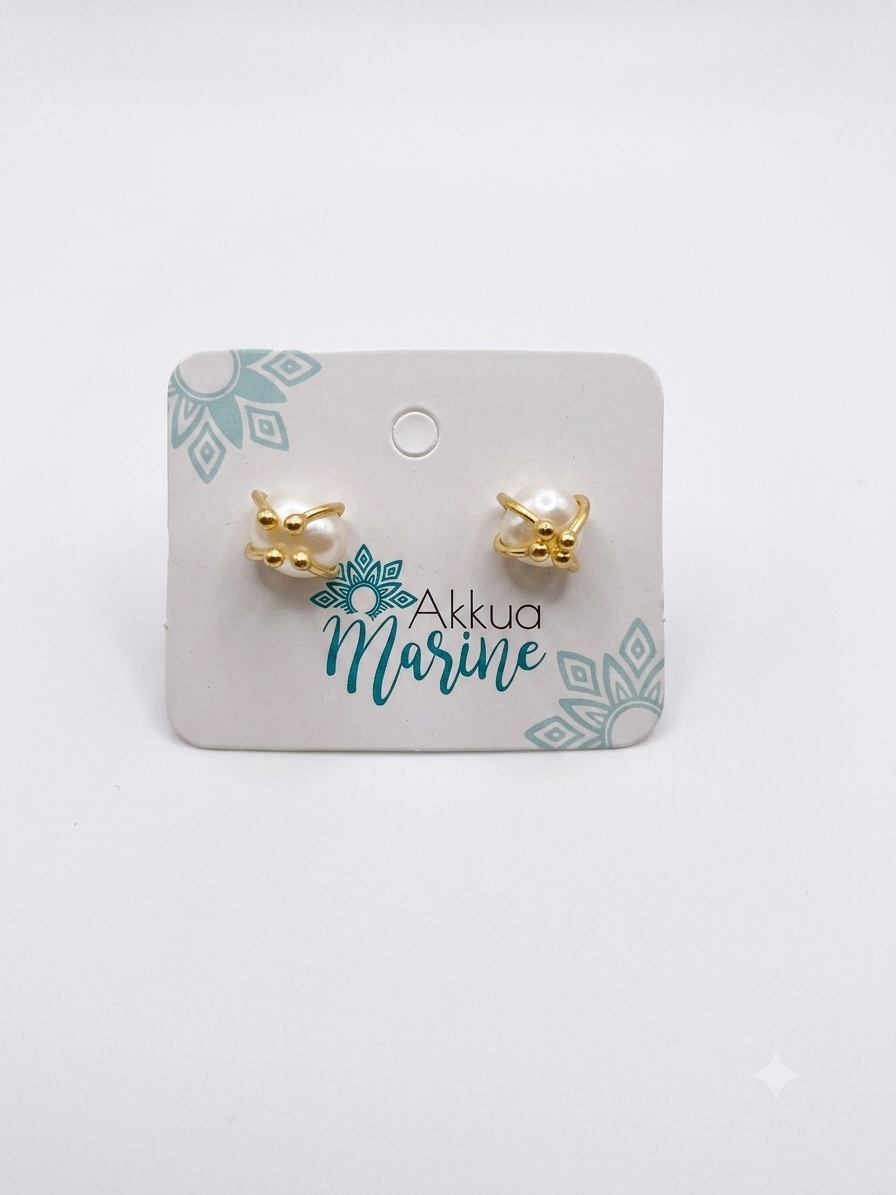 Aretes Topo Perla Esencial