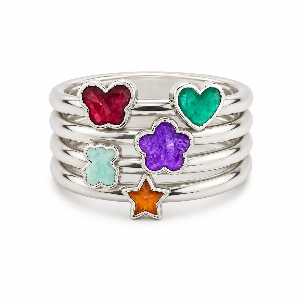 Anillo usado multigemas